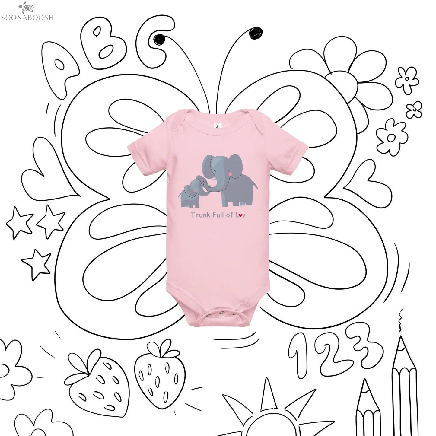 Baby short sleeve one piece | Trunk Full of Love soonaboosh