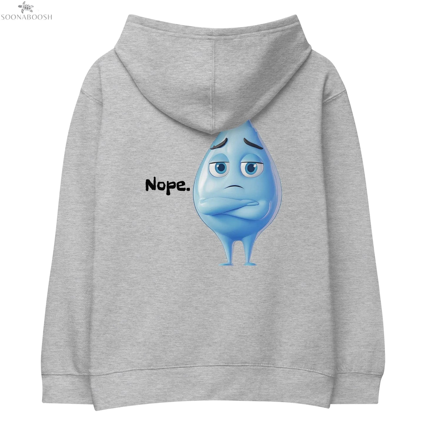 Nope. Kids Hoodie | Funny Graphic Fleece Hoodie for Boys & Girls SOONABOOSH