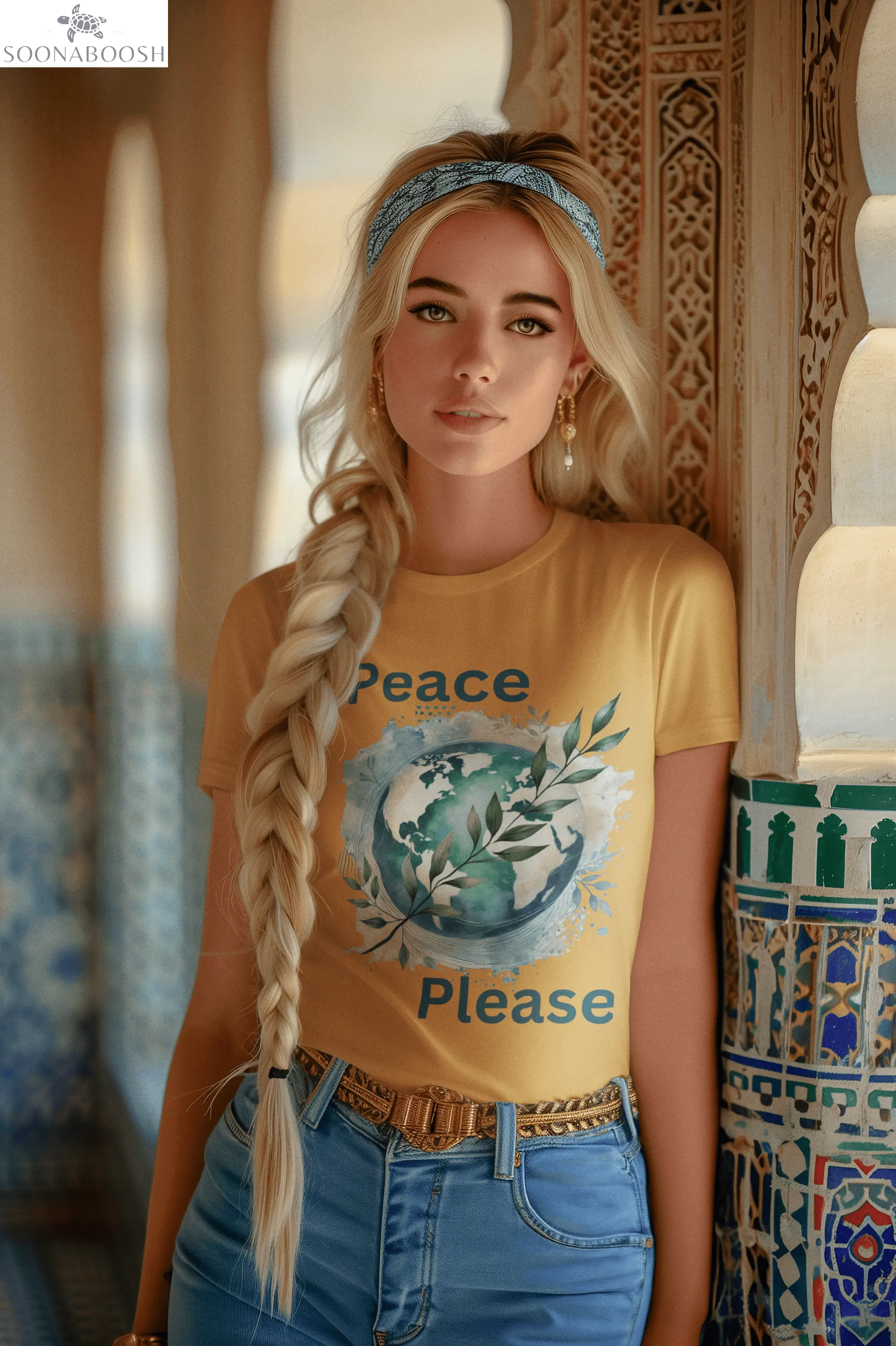 Peace Please | A Little Love Goes a Long Way Tee Printify