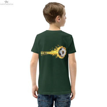 جيم أون T-Shirt | Arabic Youth Cotton Soccer Tee SOONABOOSH