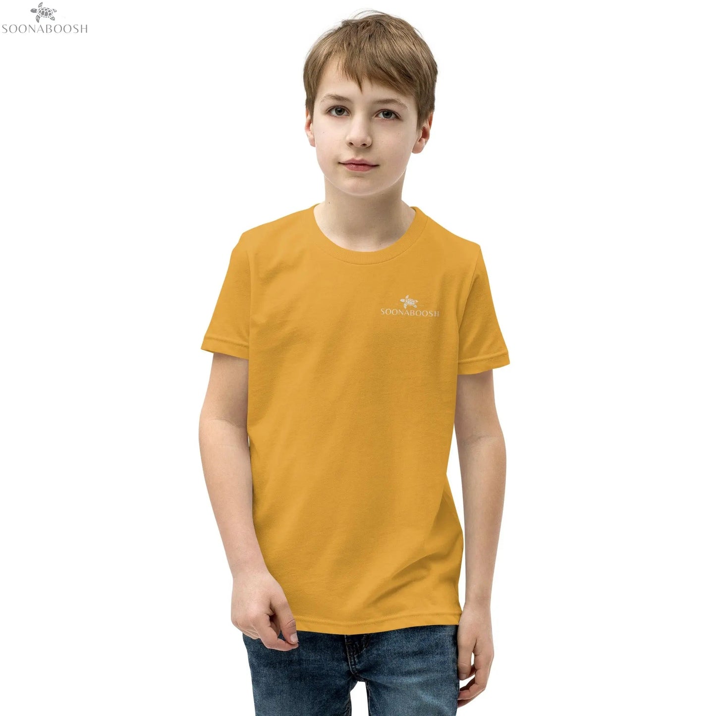 جيم أون T-Shirt | Arabic Youth Cotton Soccer Tee SOONABOOSH