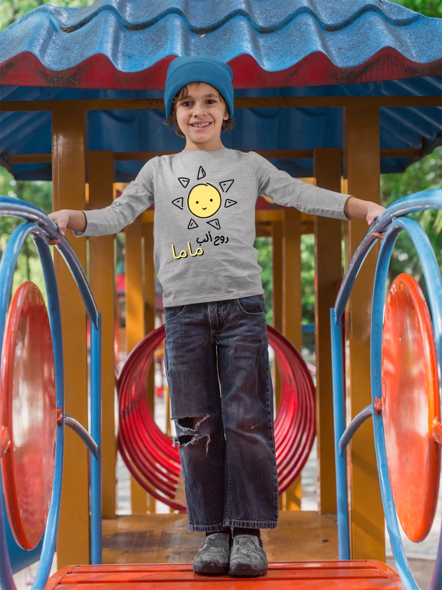 long-sleeve-tee-mockup-of-a-happy-kid-at-a-playground-28121