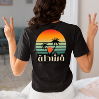 back-view-bella-canvas-t-shirt-mockup-of-a-woman-making-peace-signs-with-her-hands-m37308 (2)