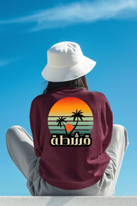 back-view-mockup-of-an-ai-generated-woman-in-a-sweatshirt-and-a-bucket-hat-looking-at-the-sky-m52319