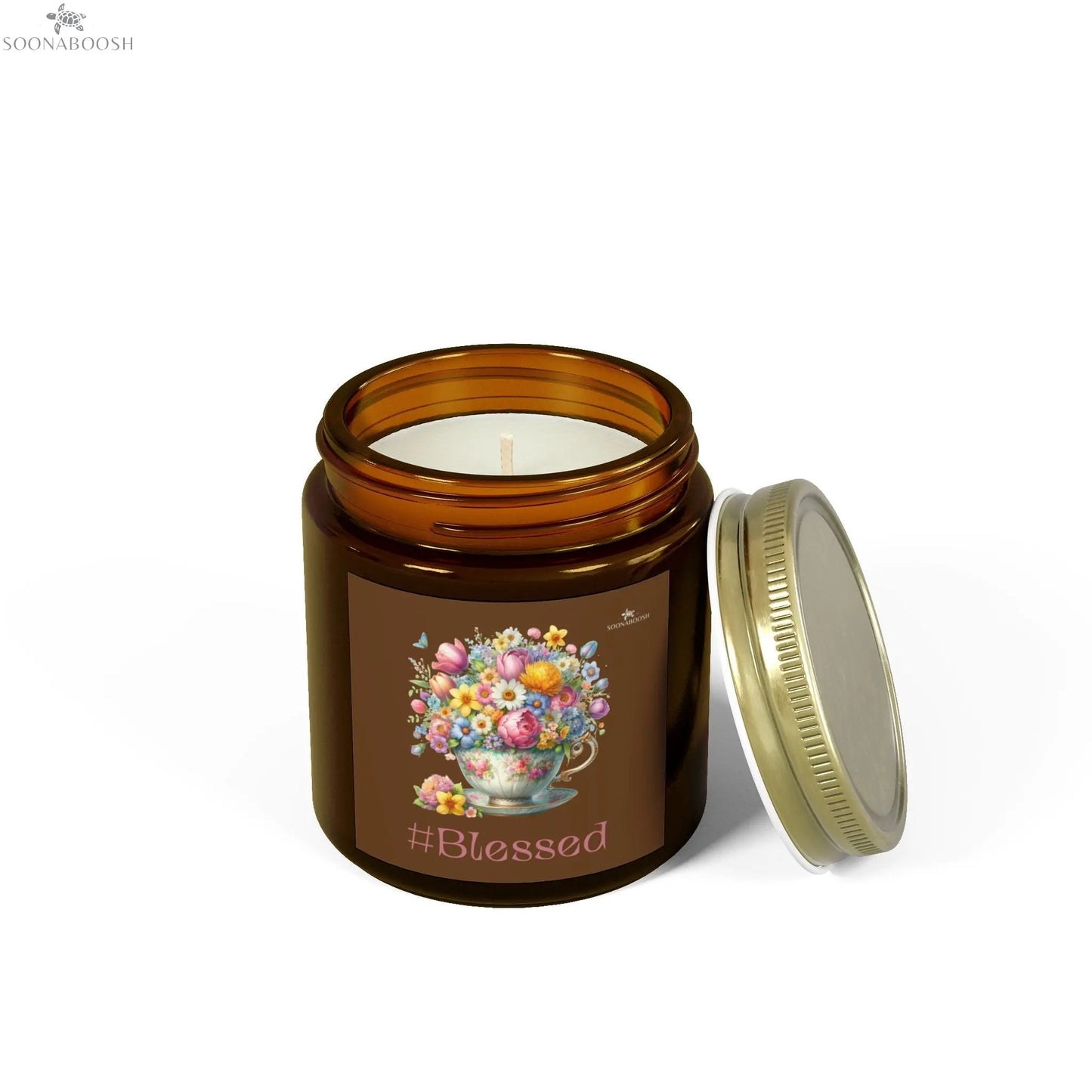 #Blessed Eco-Luxe Scented Candle | Hand-Poured Calm in a Jar Printify