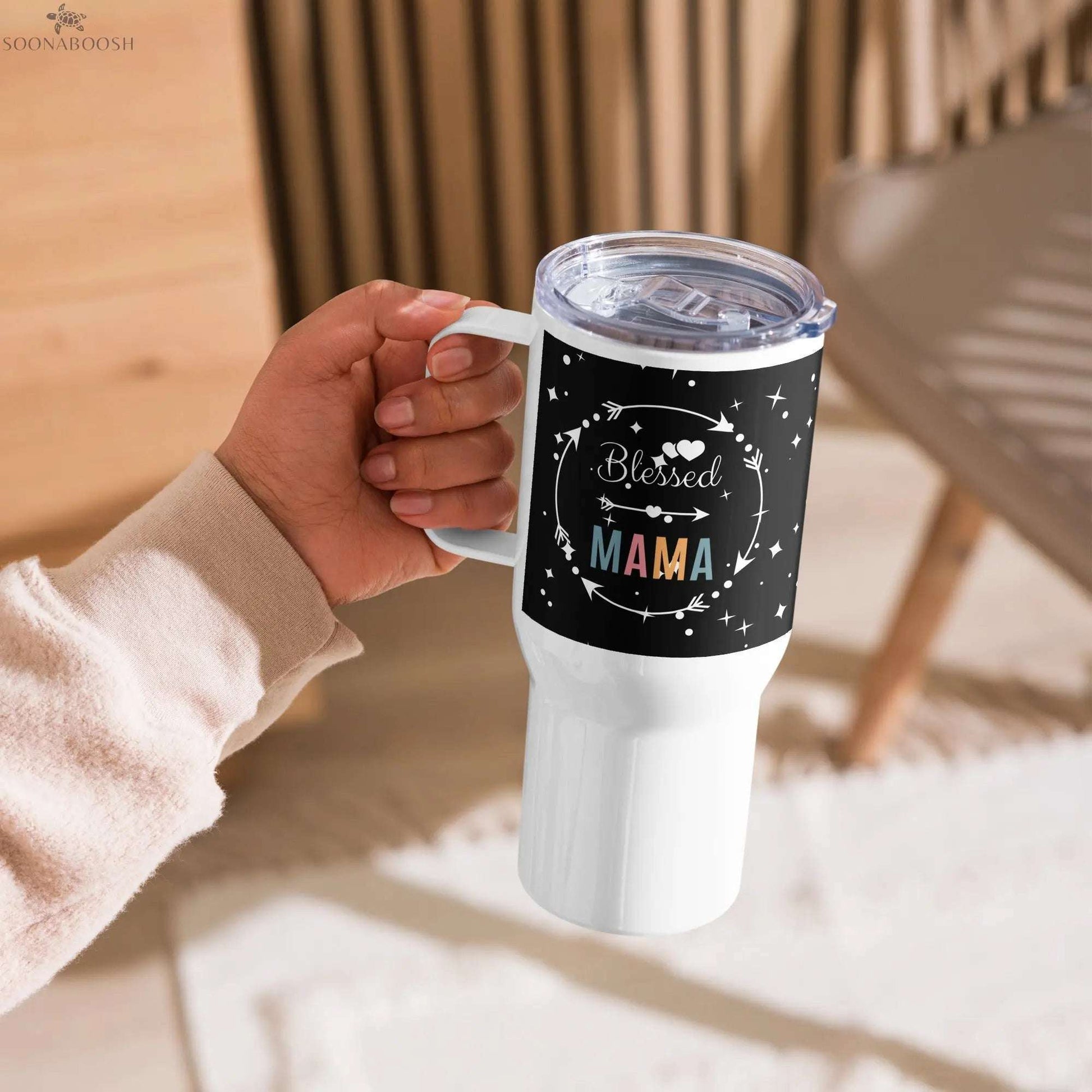 Blessed Mama Insulated Travel Mug – for Moms on the Go SOONABOOSH