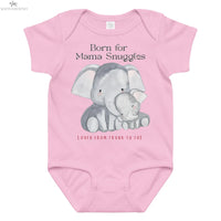 Born for Mama Snuggles Baby Onesie – Elephant Design SOONABOOSH