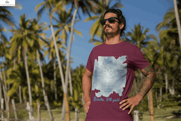Breathe, It’ll Pass T-Shirt | Unisex Organic Cotton Ribbed Neck Tee SOONABOOSH
