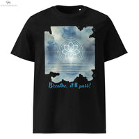 Breathe, It’ll Pass T-Shirt | Unisex Organic Cotton Ribbed Neck Tee SOONABOOSH