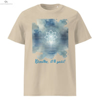 Breathe, It’ll Pass T-Shirt | Unisex Organic Cotton Ribbed Neck Tee SOONABOOSH