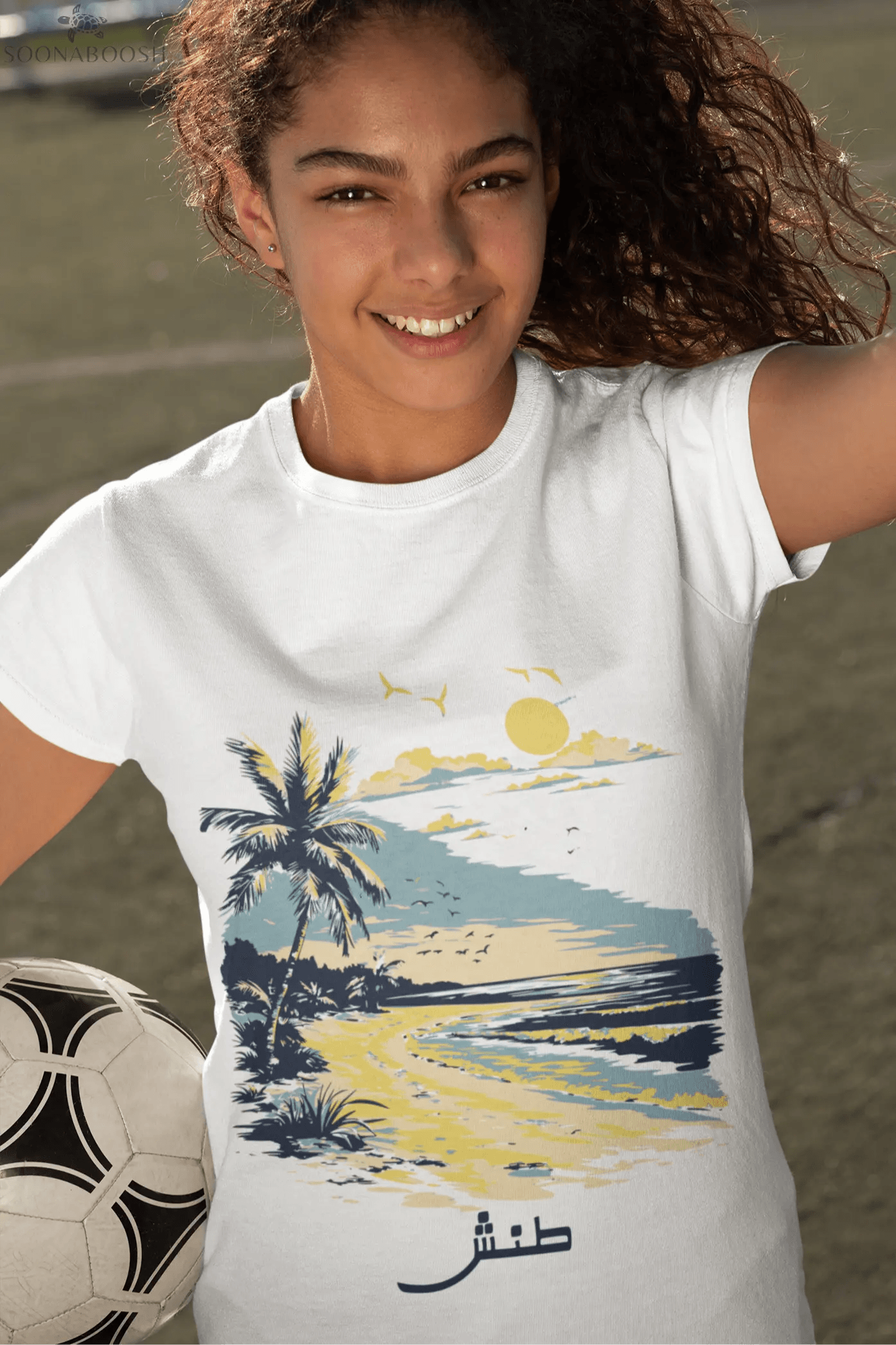 Chill Vibes Beach Scene Tee | طنش soonaboosh