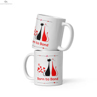Egyptian Cats | Born to Bond | White Glossy Mug SOONABOOSH