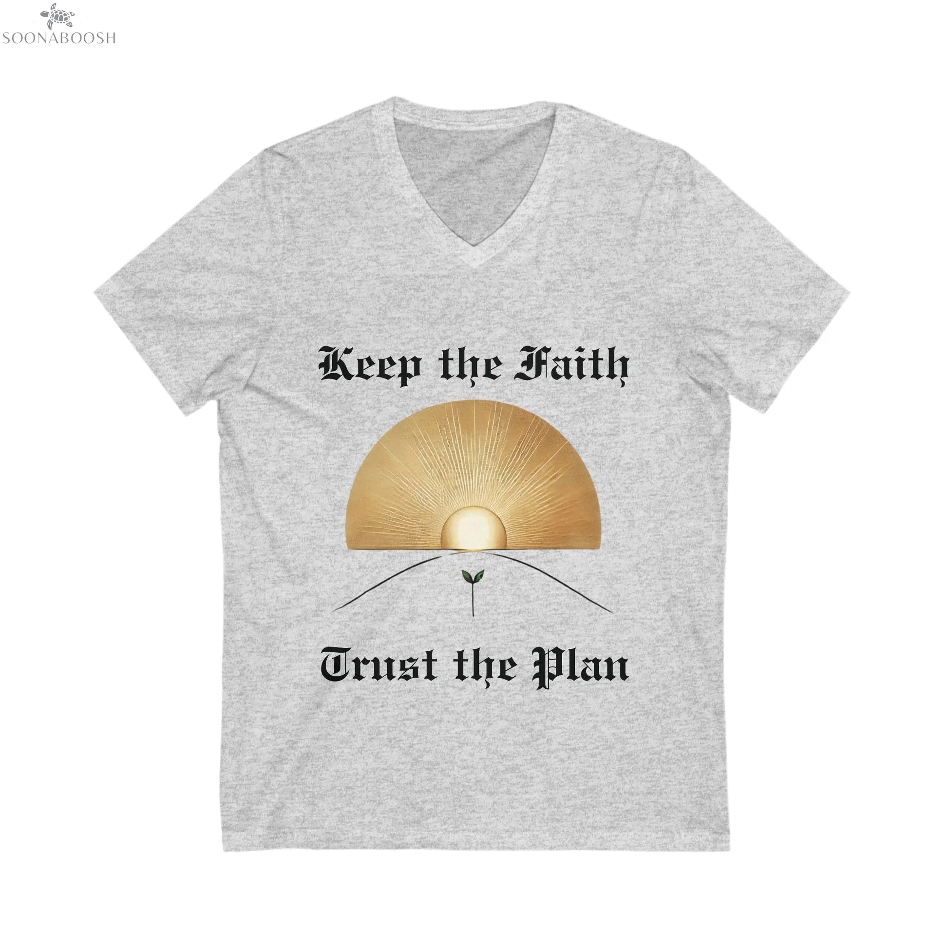 Faith & Trust Unisex V-Neck Cotton Tee Printify