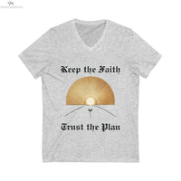 Faith & Trust Unisex V-Neck Cotton Tee Printify