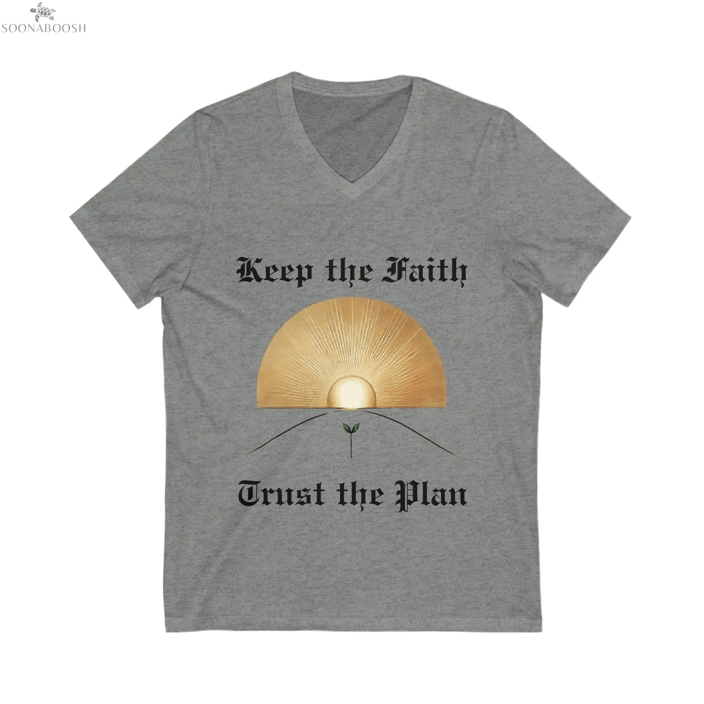 Faith & Trust Unisex V-Neck Cotton Tee Printify