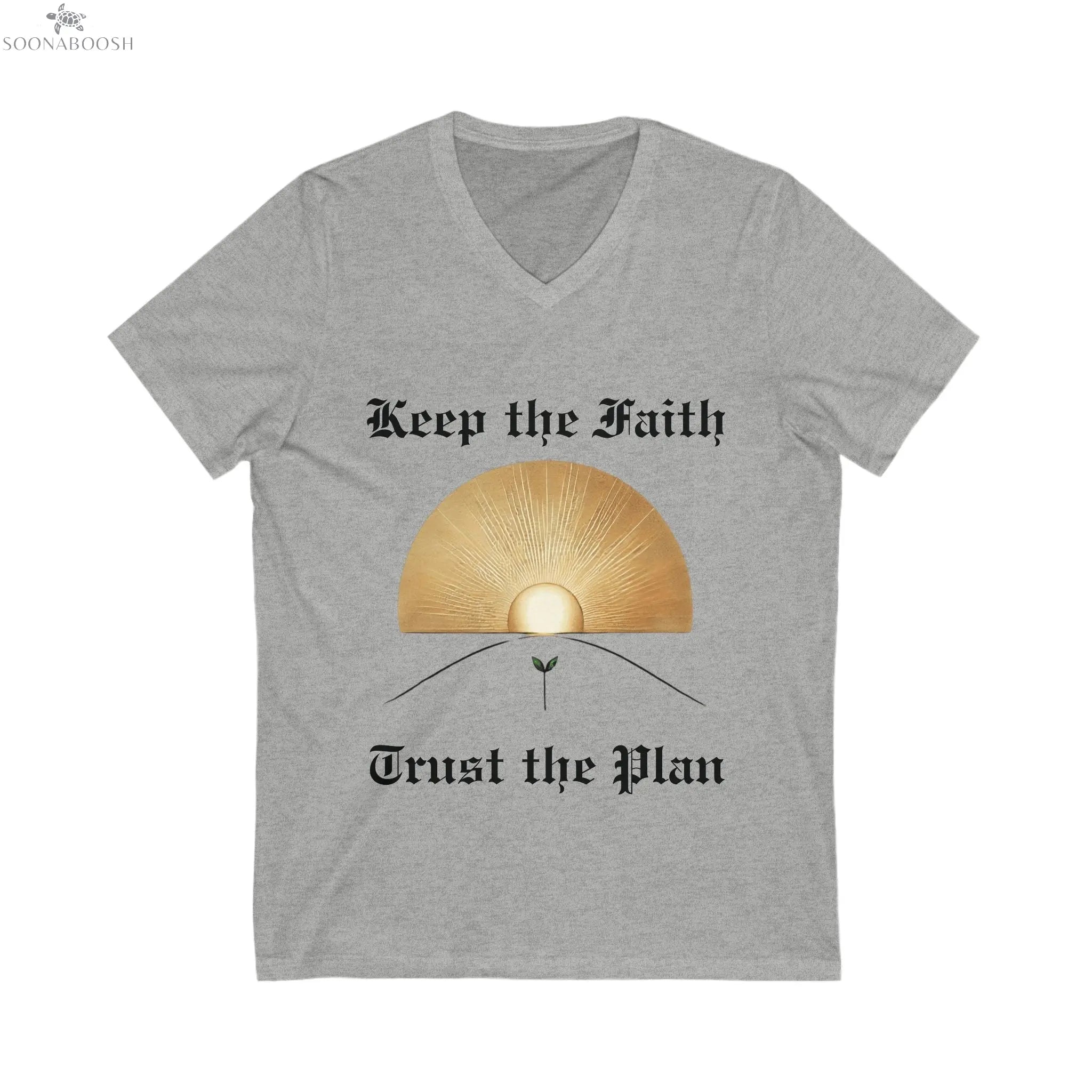 Faith & Trust Unisex V-Neck Cotton Tee Printify