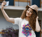 (K)hamsa T-Shirt | Women's Relaxed Cotton Tee with Protective Symbol SOONABOOSH