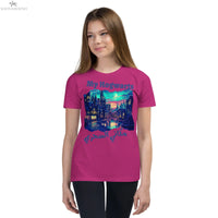 My Hogwarts T-Shirt | مكاني السحري Arabic Youth Magical Tee SOONABOOSH