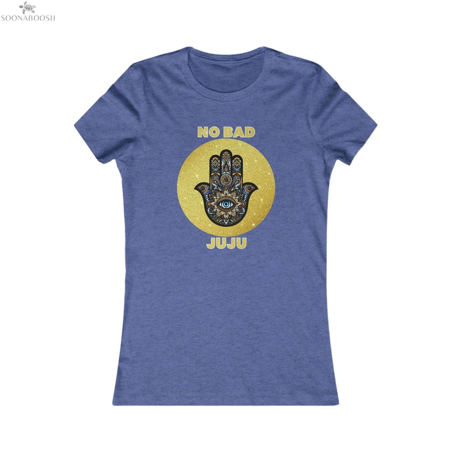No Bad Juju Gold Hamsa Protection | Women's Favorite Tee Printify