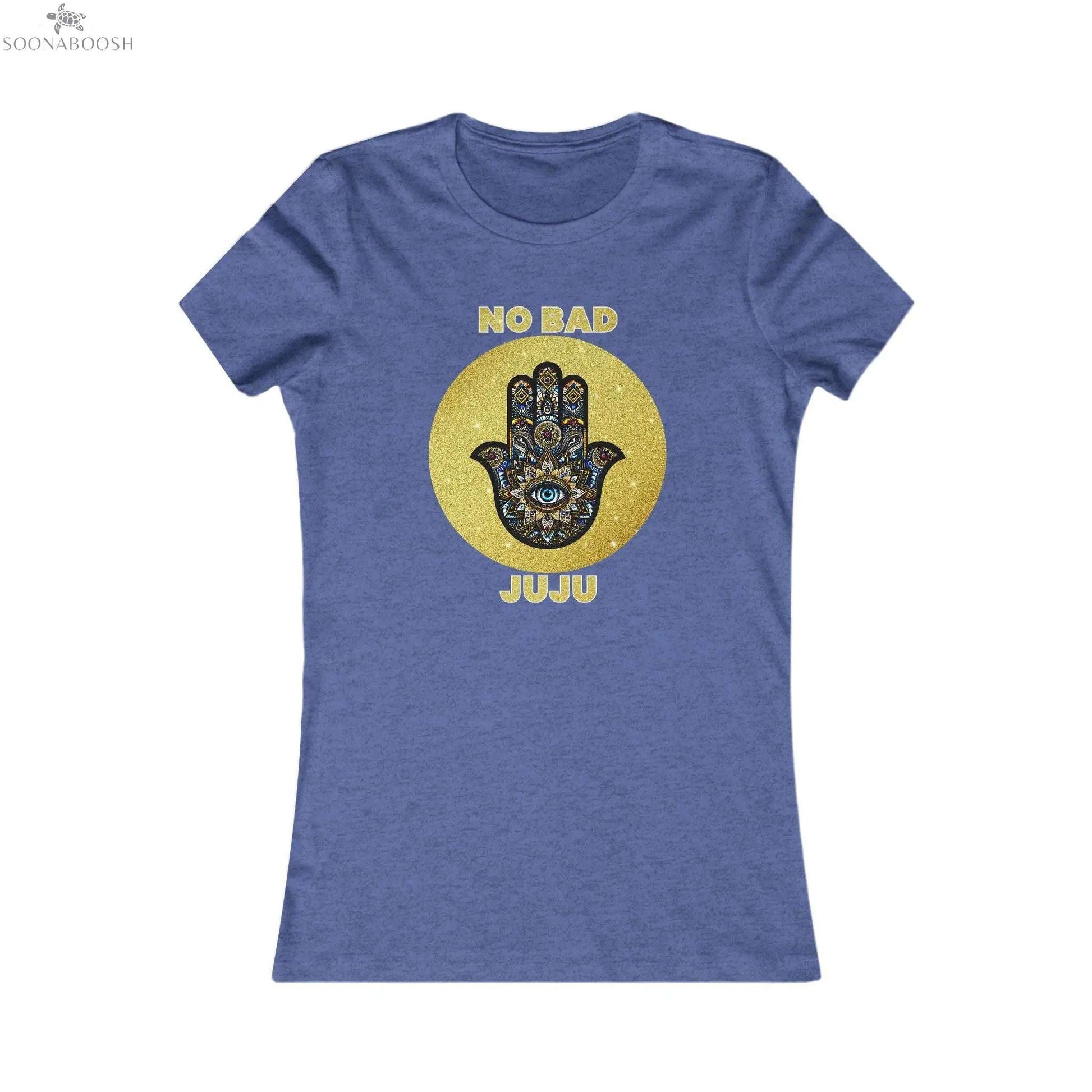 No Bad Juju Gold Hamsa Protection | Women's Favorite Tee Printify