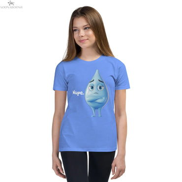 Nope. Kids T-Shirt | Funny Cartoon Cotton Tee SOONABOOSH