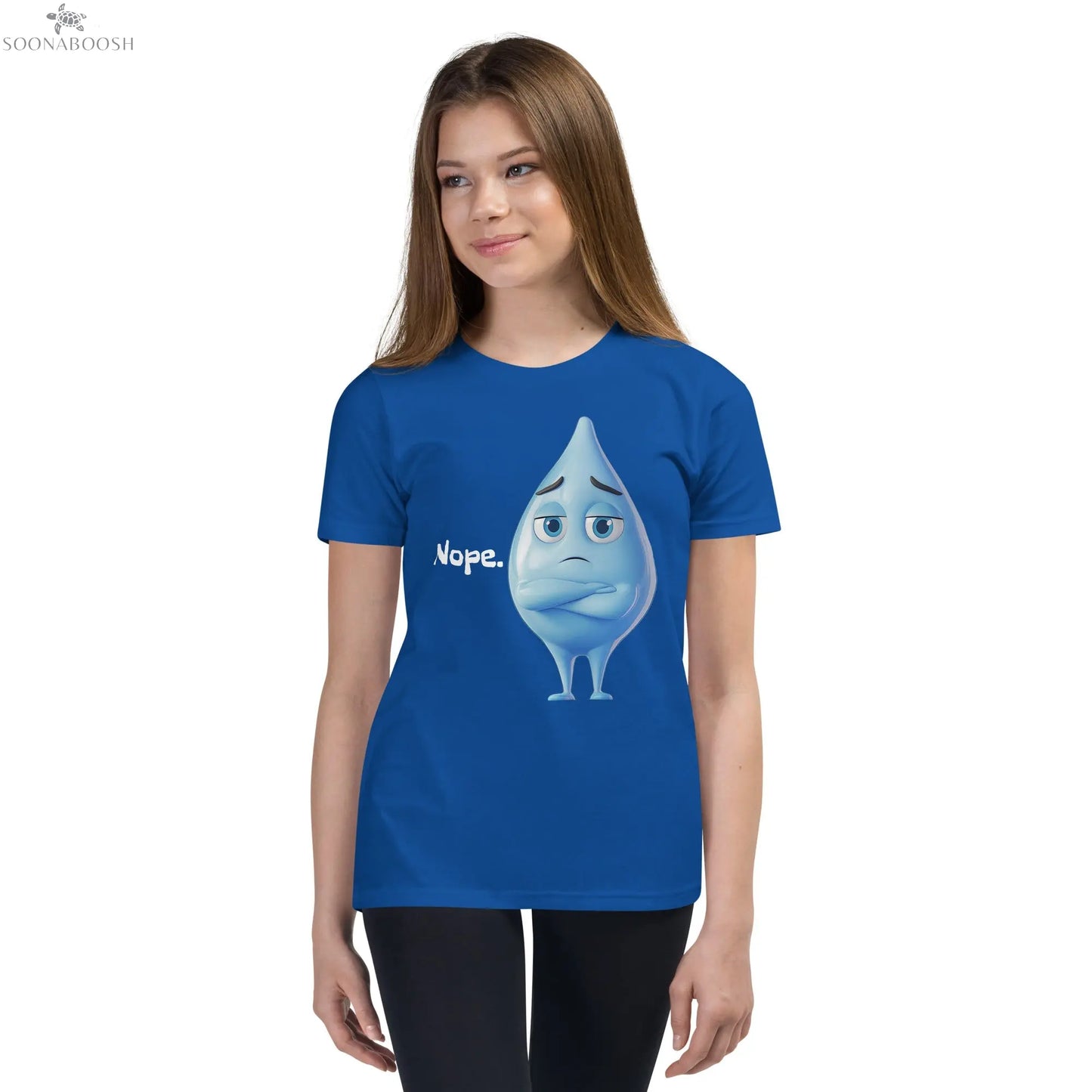 Nope. Kids T-Shirt | Funny Cartoon Cotton Tee SOONABOOSH