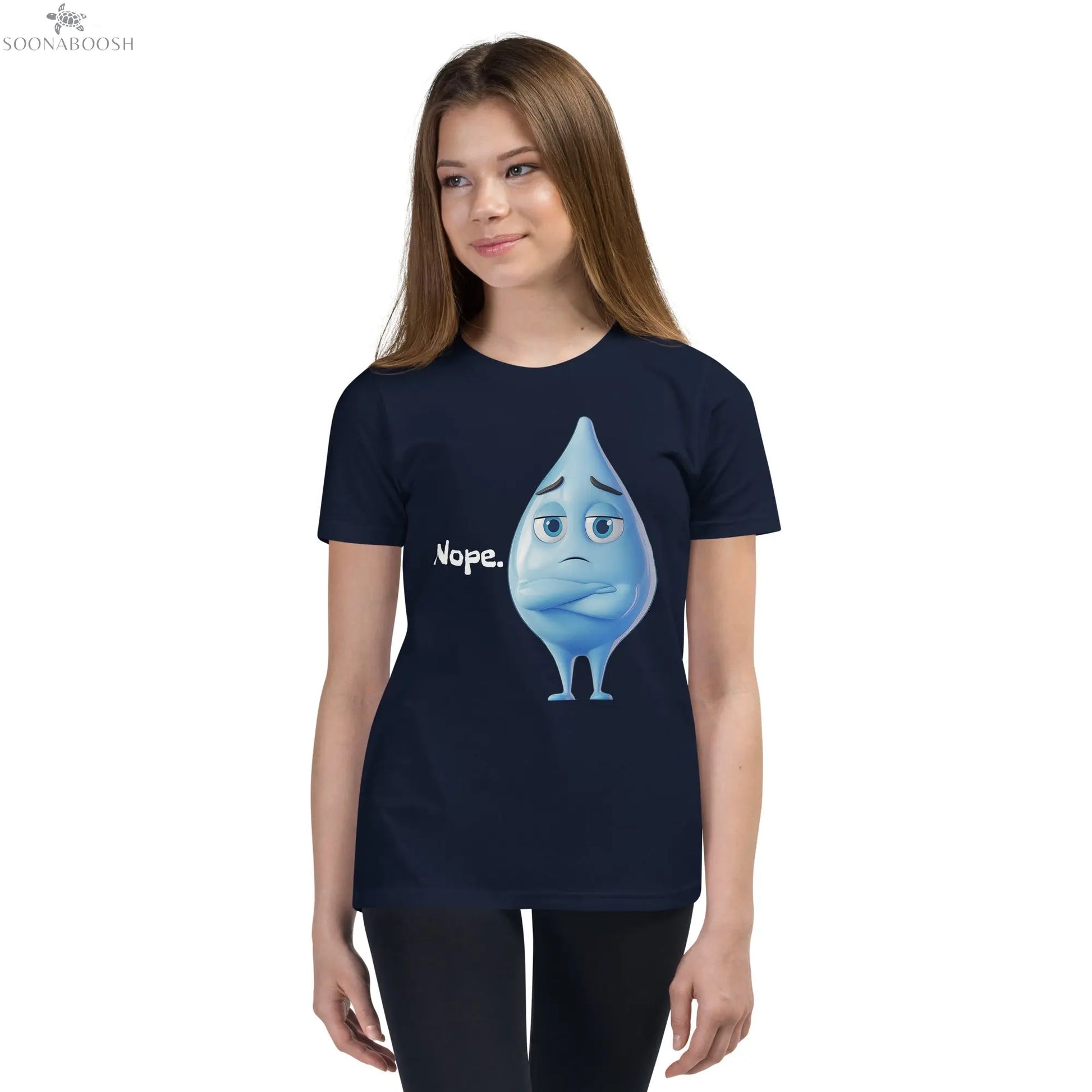 Nope. Kids T-Shirt | Funny Cartoon Cotton Tee SOONABOOSH
