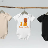 Organic cotton baby bodysuit | King in training soonaboosh