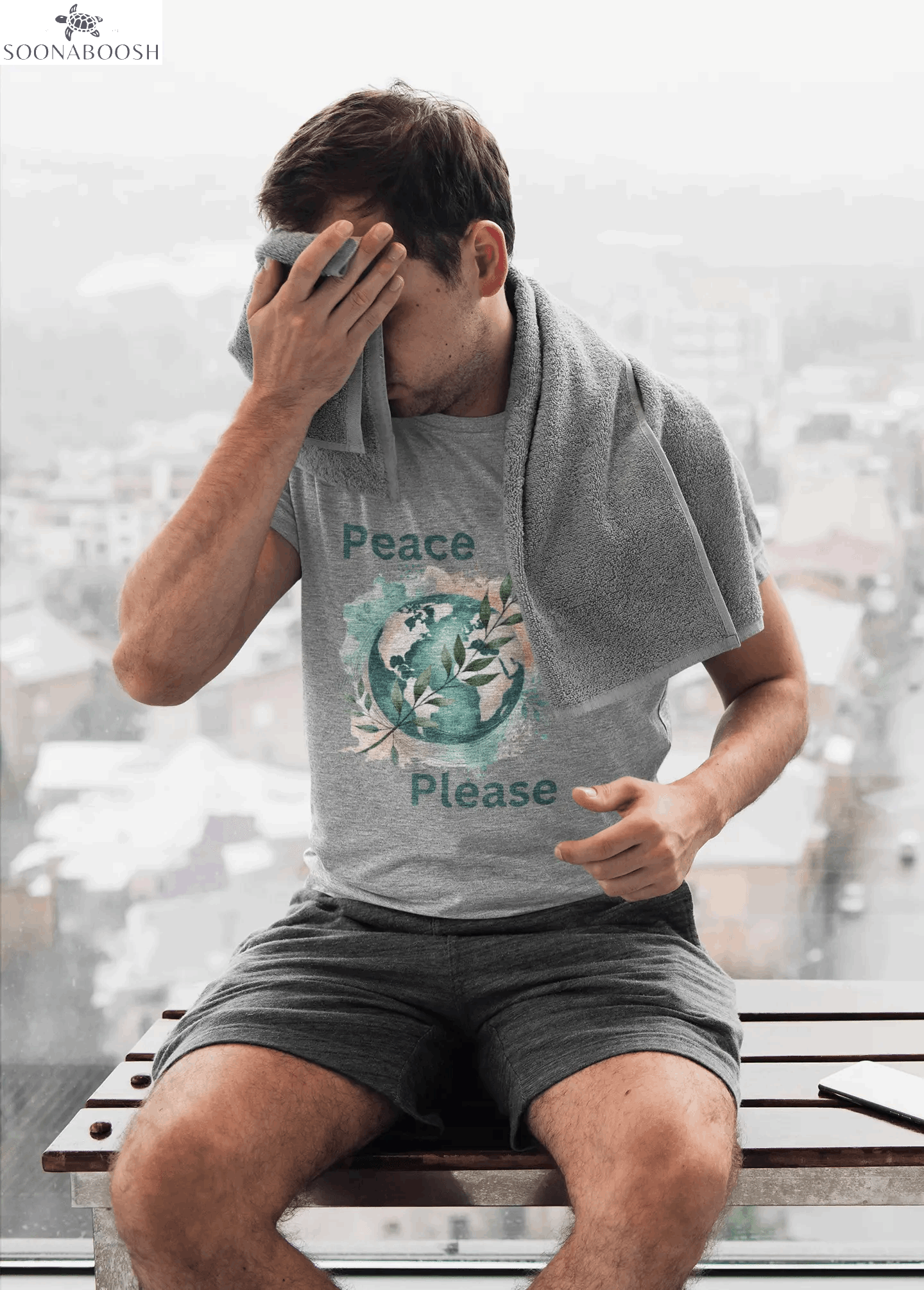 Peace Please | A Little Love Goes a Long Way Tee Printify