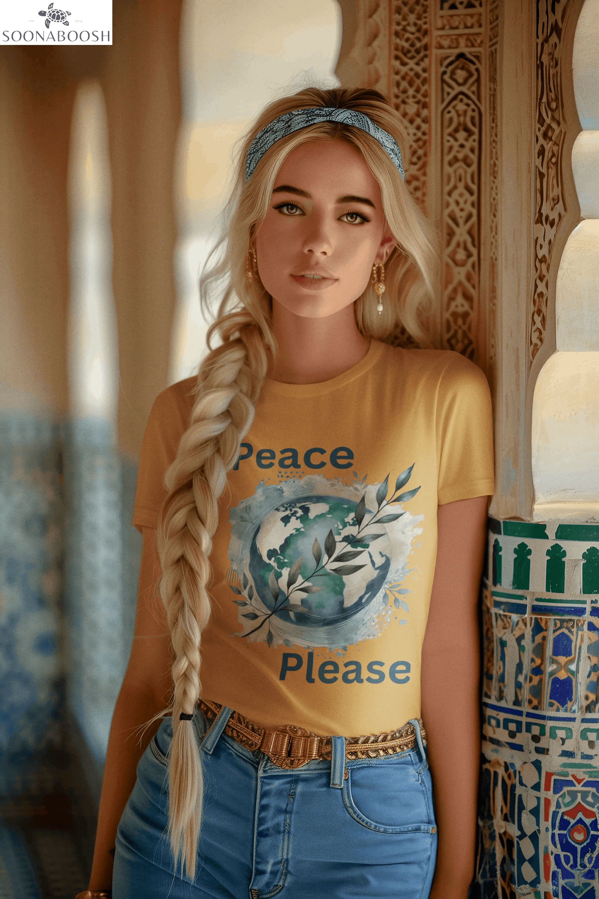 Peace Please | A Little Love Goes a Long Way Tee Printify