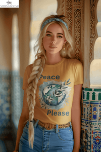 Peace Please | A Little Love Goes a Long Way Tee Printify