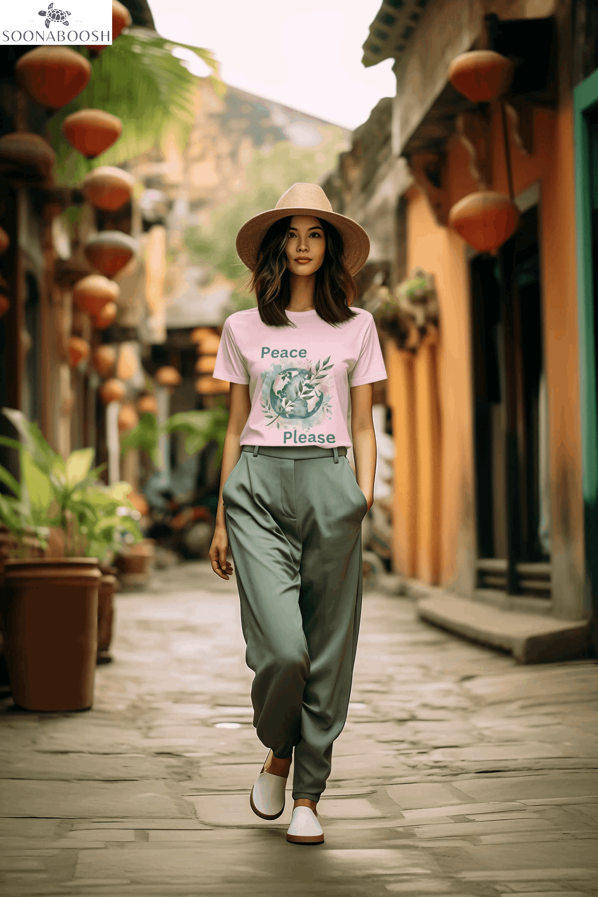 Peace Please | A Little Love Goes a Long Way Tee Printify