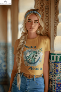 Peace Please | A Little Love Goes a Long Way Tee Printify