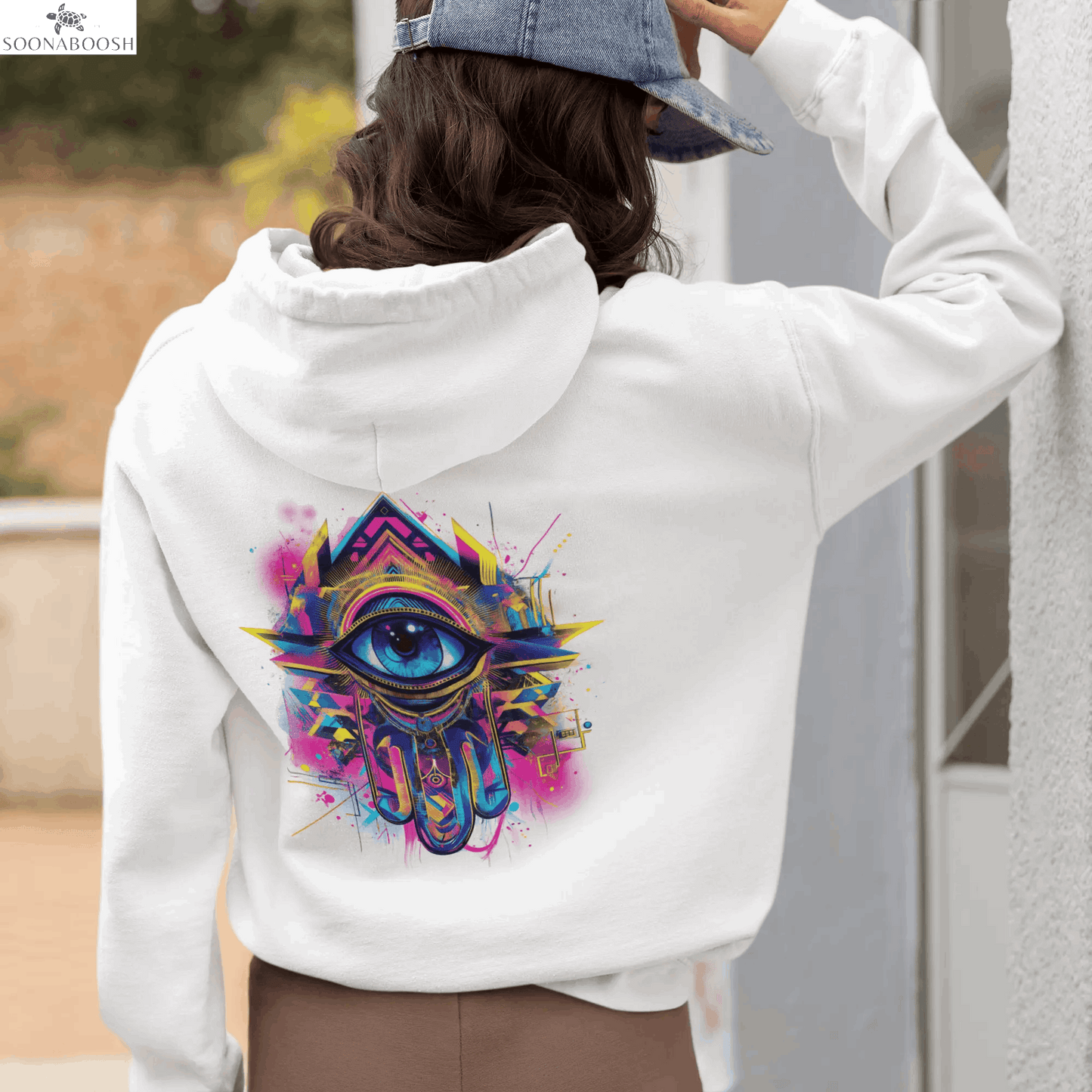 Premium eco organic cotton hoodie | (K)hamsa SOONABOOSH