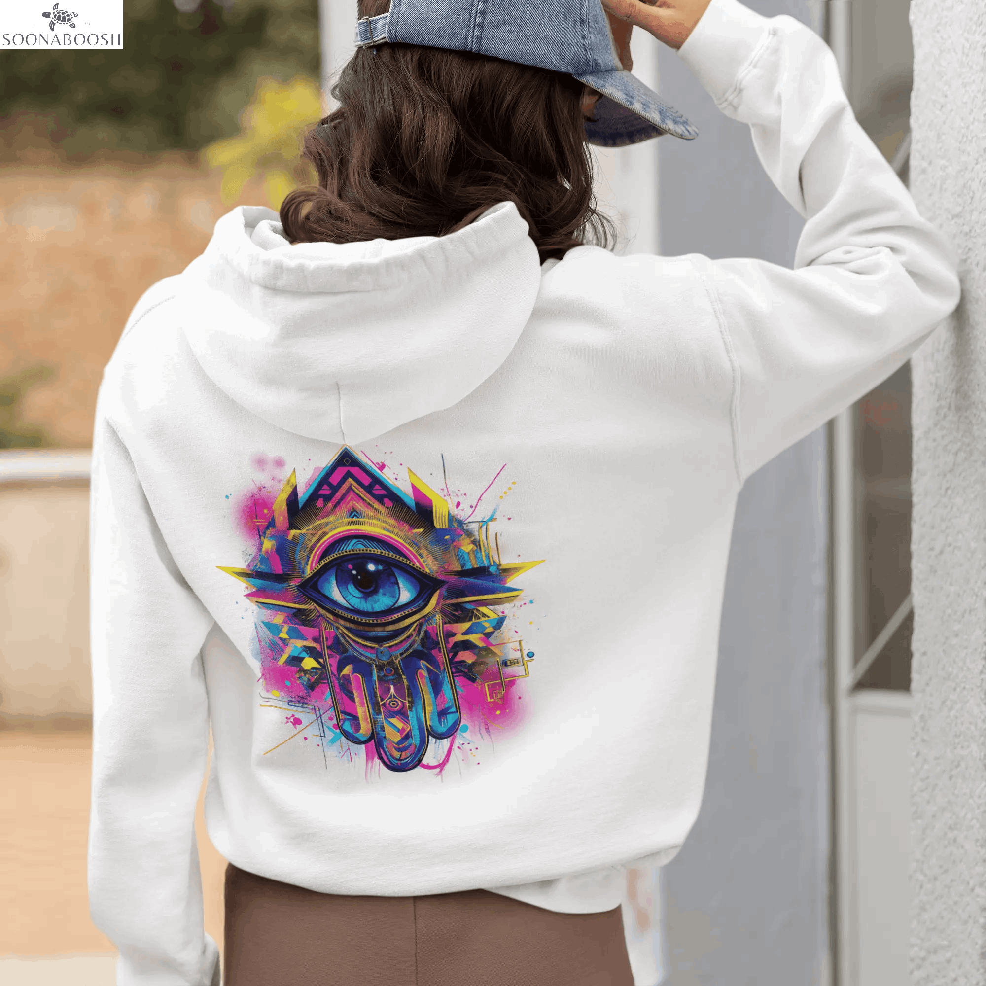 Premium eco organic cotton hoodie | (K)hamsa SOONABOOSH