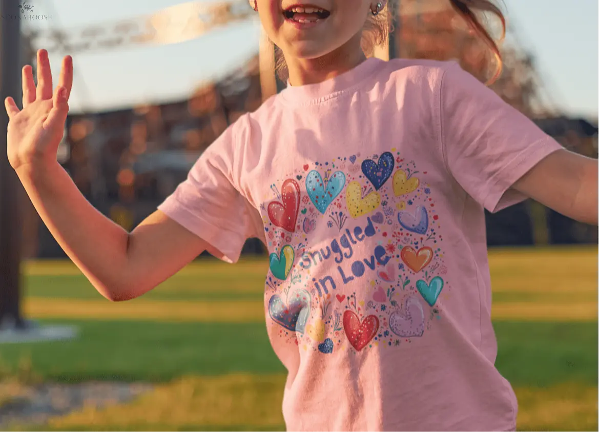 Snuggled in love Toddler Short Sleeve Tee SOONABOOSH