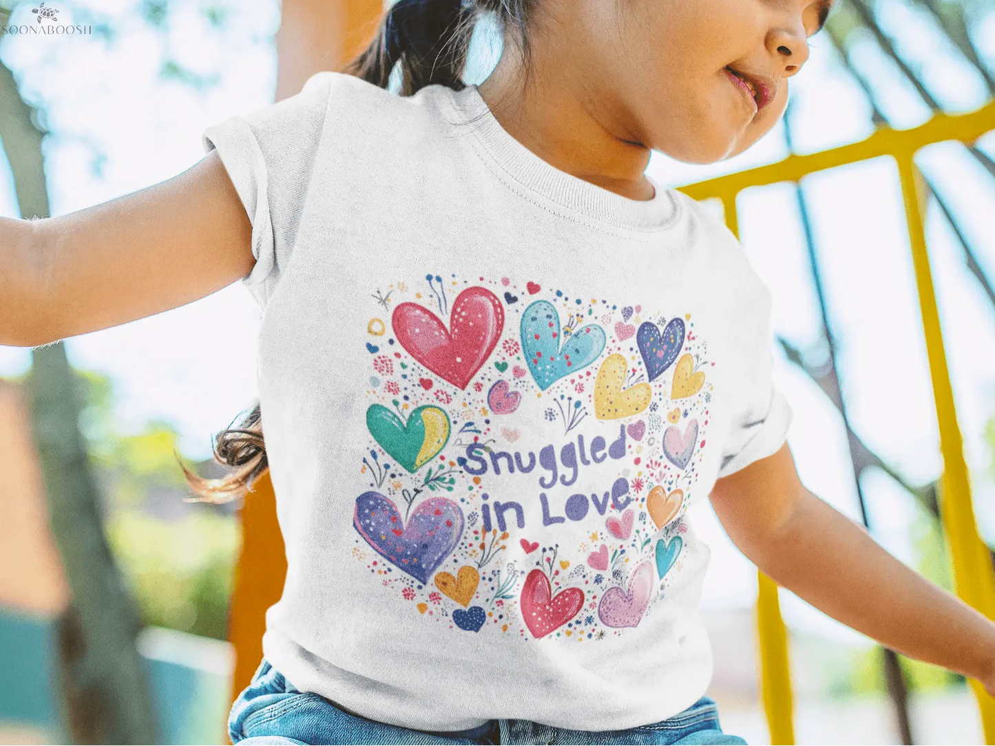 Snuggled in love Toddler Short Sleeve Tee SOONABOOSH