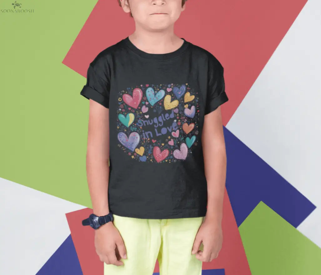 Snuggled in love Toddler Short Sleeve Tee SOONABOOSH