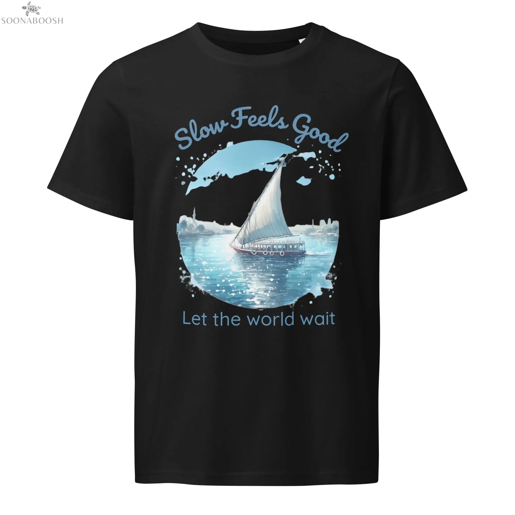 Unisex Organic Cotton T-Shirt | Slow Feels Good – Sail the Nile in Style SOONABOOSH
