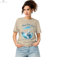 Unisex Organic Cotton T-Shirt | Slow Feels Good – Sail the Nile in Style SOONABOOSH