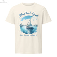 Unisex Organic Cotton T-Shirt | Slow Feels Good – Sail the Nile in Style SOONABOOSH