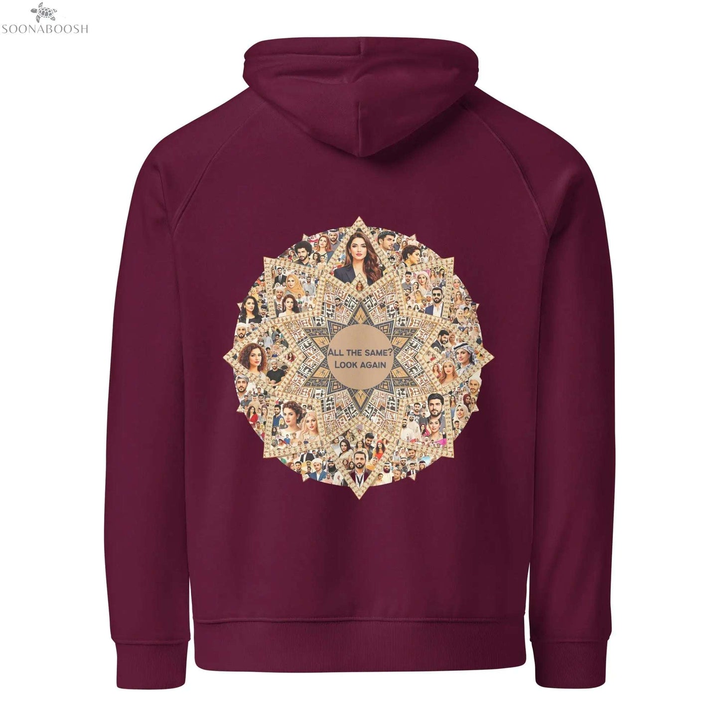 Unisex premium organic cotton eco hoodie | We're all unique SOONABOOSH
