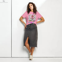 Women’s organic ribbed neck Strong Mom t-shirt | أم بمية راجل SOONABOOSH