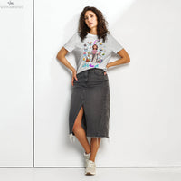 Women’s organic ribbed neck Strong Mom t-shirt | أم بمية راجل SOONABOOSH