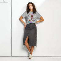 Women’s organic ribbed neck Strong Mom t-shirt | أم بمية راجل SOONABOOSH