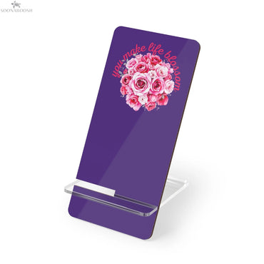 You Make Life Blossom Mobile Phone Stand | Floral Desk Vibes Printify